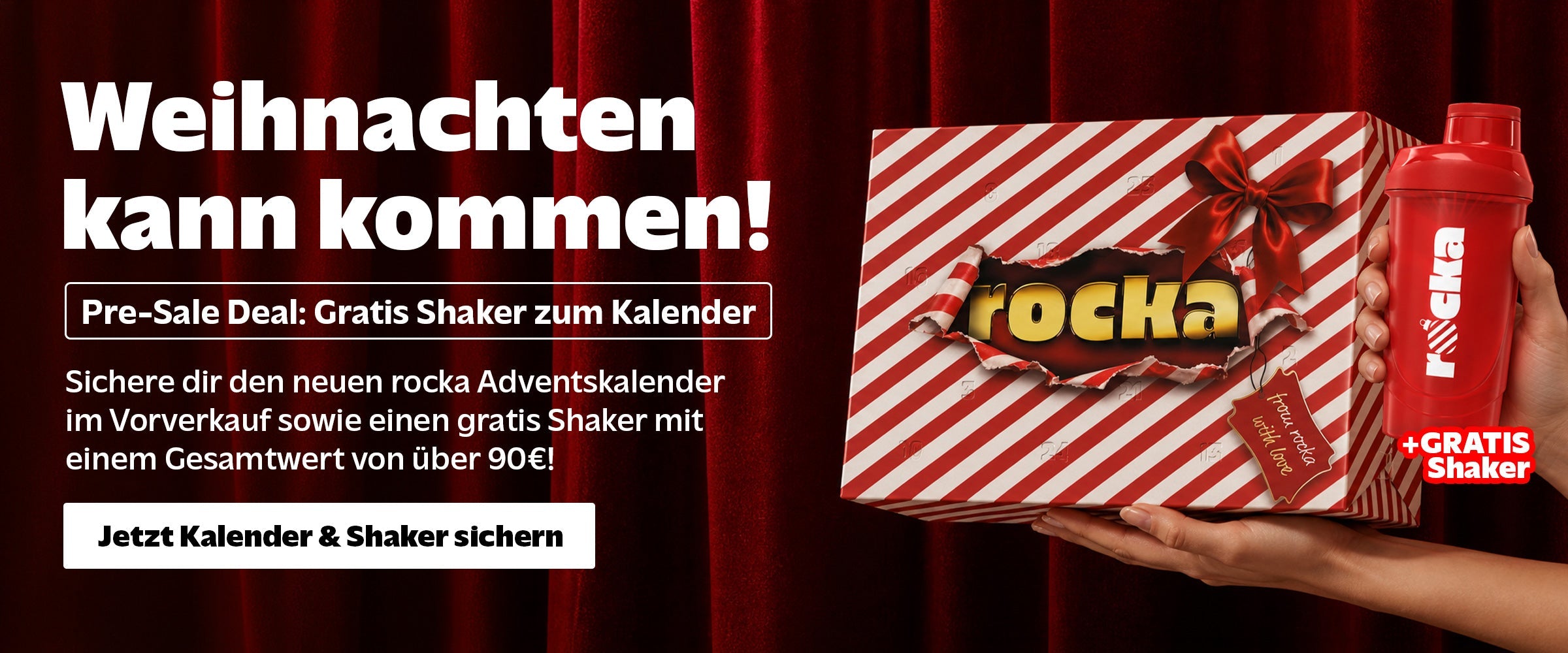 Der rocka Adventskalender – Snacks, Shakes & mehr